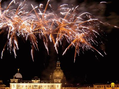 Silvester auf der Elbe